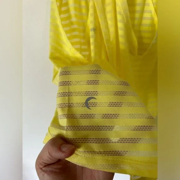 Zyia Nimbus Lemon Yellow Split Back Tank Top - Picture 10 of 10